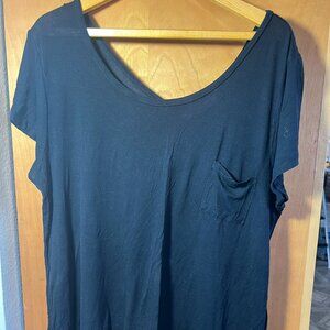 Black, Flowy, stretchy blouse, Size 2X